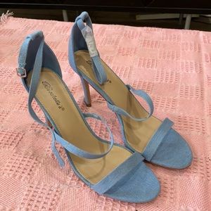 New summer blue sandals